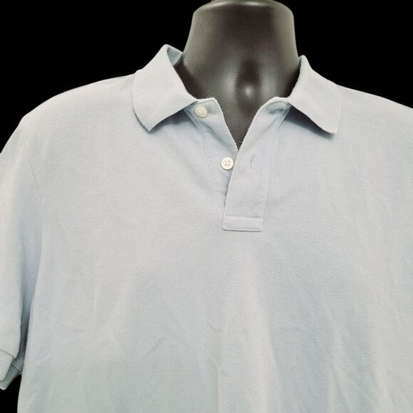 2/$20 Old Navy Light Blue Classic Fit Polo Golf Shirt Top Size: XL - Picture 4 of 8